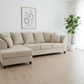 Beige 4-seater sectional without watermark