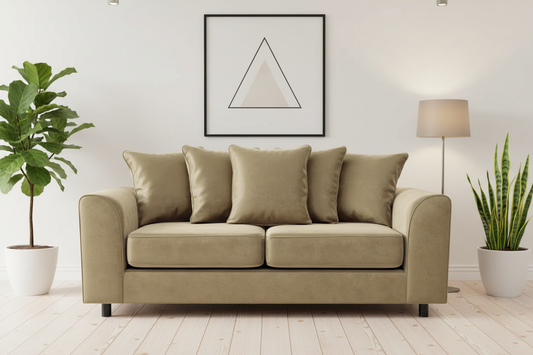 Beige Brooklyn 3-seater sofa zoomed view