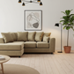 Beige Brooklyn sectional left-hand facing