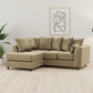 Beige Brooklyn sectional left-hand facing
