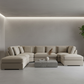 Beige U-Shape Sofa Minimalist