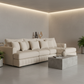 Beige U-Shape Sofa Variation 1