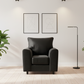 Black Brooklyn armchair front view