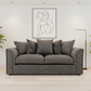 Byron grey 3-seater sofa zoomed view