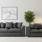 Byron grey sofa suite zoomed side by side