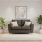 Charcoal modern 2-seater sofa front view