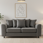 Grey Brooklyn 3-seater sofa zoomed view