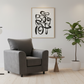 Grey Brooklyn armchair in Scandinavian interior