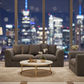 Grey Byron 3+2 Seater Blurred Night View