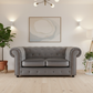 Grey Chesterfield sofa with interior lighting
