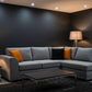 Orka Sofa Grey Fabric Right Hand Corner Sofa - RHC