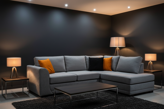Orka Sofa Grey Fabric Right Hand Corner Sofa - RHC
