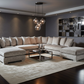 Grey U-Shape Sofa Contemporary