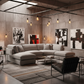 Grey U-Shape Sofa Industrial