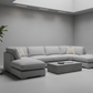 Grey U-Shape Sofa Minimalist