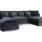 Beatrix Slate U-Shape Corner Sofa