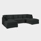 Belgravia Sofa Black U Shape Corner