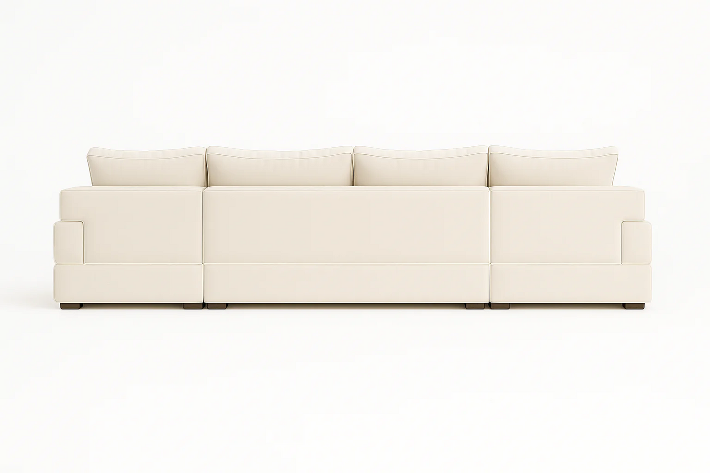 Lilly U-Shaped Corner Sofa – Light Cream