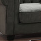 Chesterfield Grey Fabric 3+1 Seater Sofa Set
