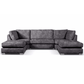 Bishop Alaska Fabric U Shape High Back Corner Sofa
