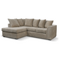 Byron Caramel Fabric Left Hand Corner Sofa-LHC Sofa