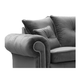 Olympia Grey Fabric Velvet 3+1 Seater Sofa Set