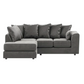 Brooklyn Full Foam Plush Velvet Corner Sofa