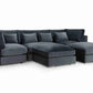 Beatrix Slate U-Shape Corner Sofa