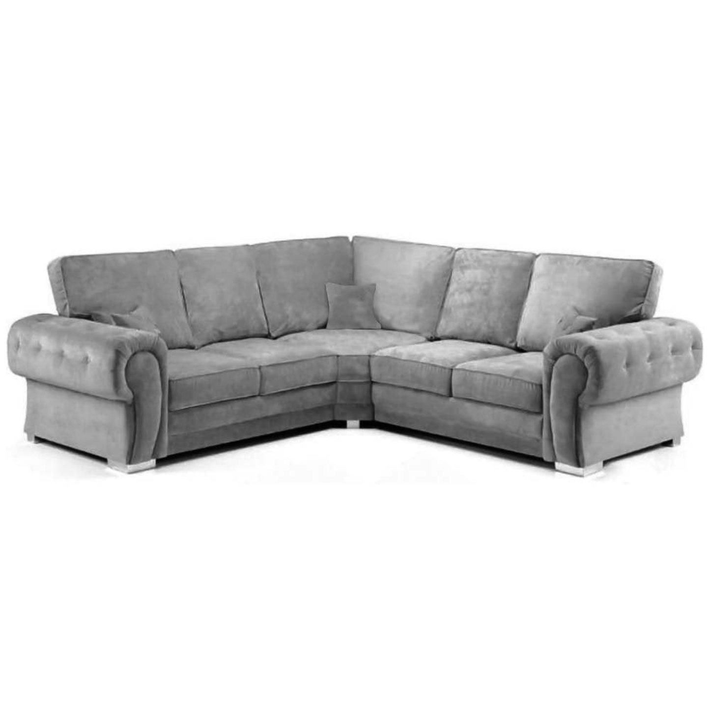 Verona High Back Fabric Corner Sofa Bed
