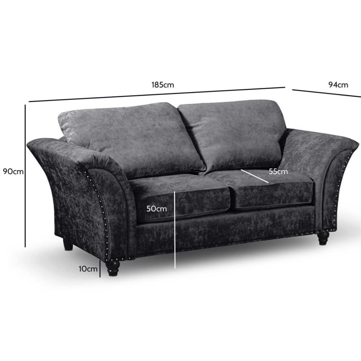 Canterbury Fabric 3+2 Seater Sofa Set