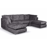 Bishop Alaska Fabric U Shape High Back Corner Sofa