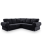 Verona High Back Fabric Corner Sofa Bed