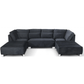 Sloane U Shape Velvet Corner Sofa