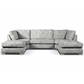 Bishop Alaska Fabric U Shape High Back Corner Sofa