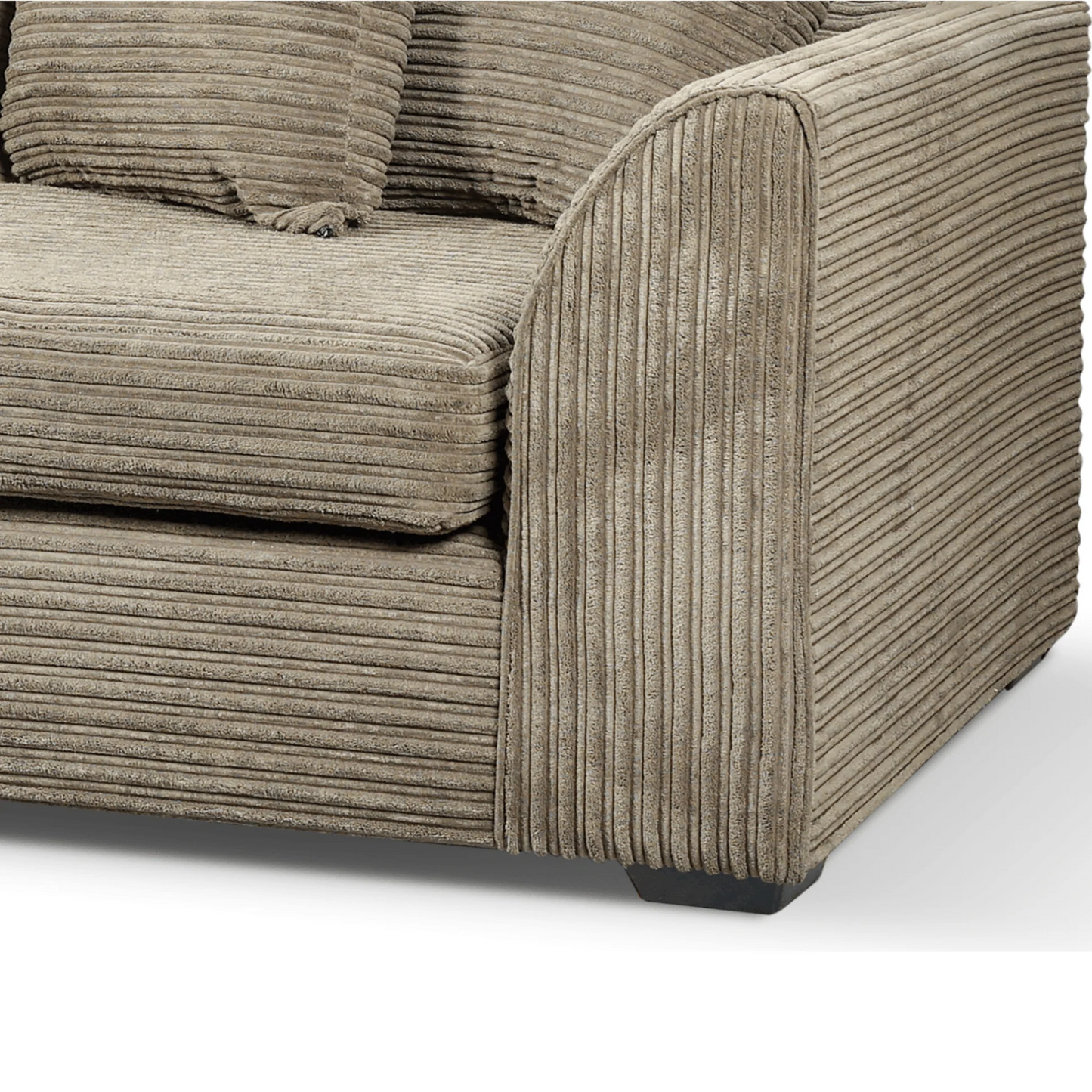 Byron Caramel Fabric Left Hand Corner Sofa-LHC Sofa