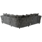 Canterbury Fabric High Back Corner Sofa