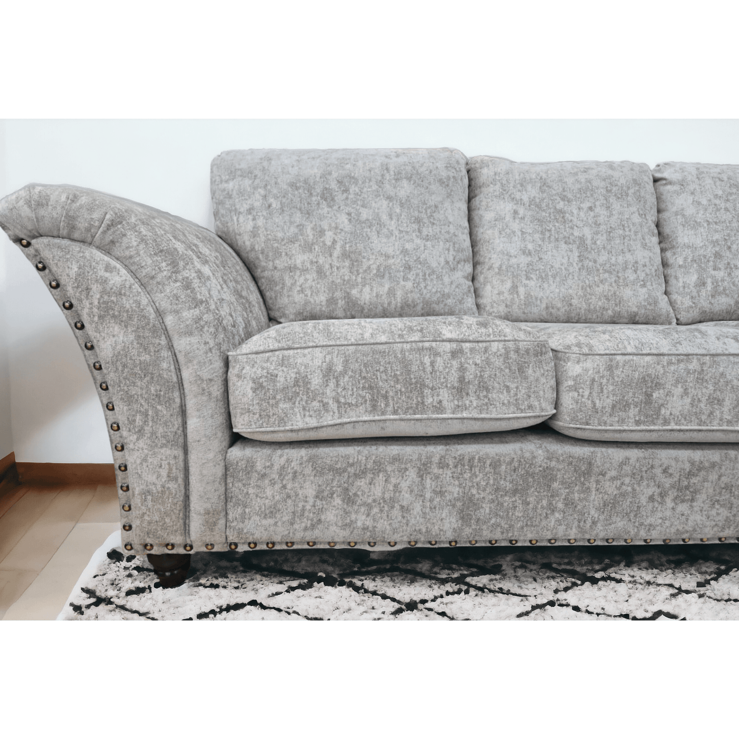 Canterbury Fabric High Back Corner Sofa