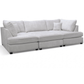Carnaby Fabric U Shape High Back Corner Sofa + Footstool
