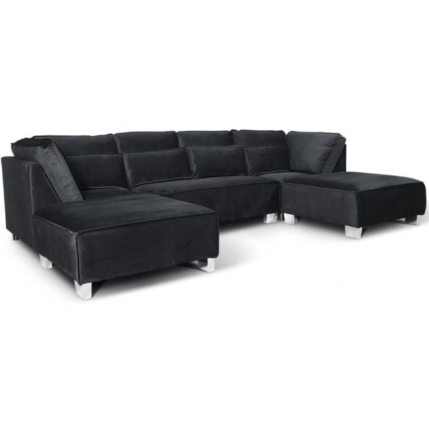 Sloane U Shape Velvet Corner Sofa