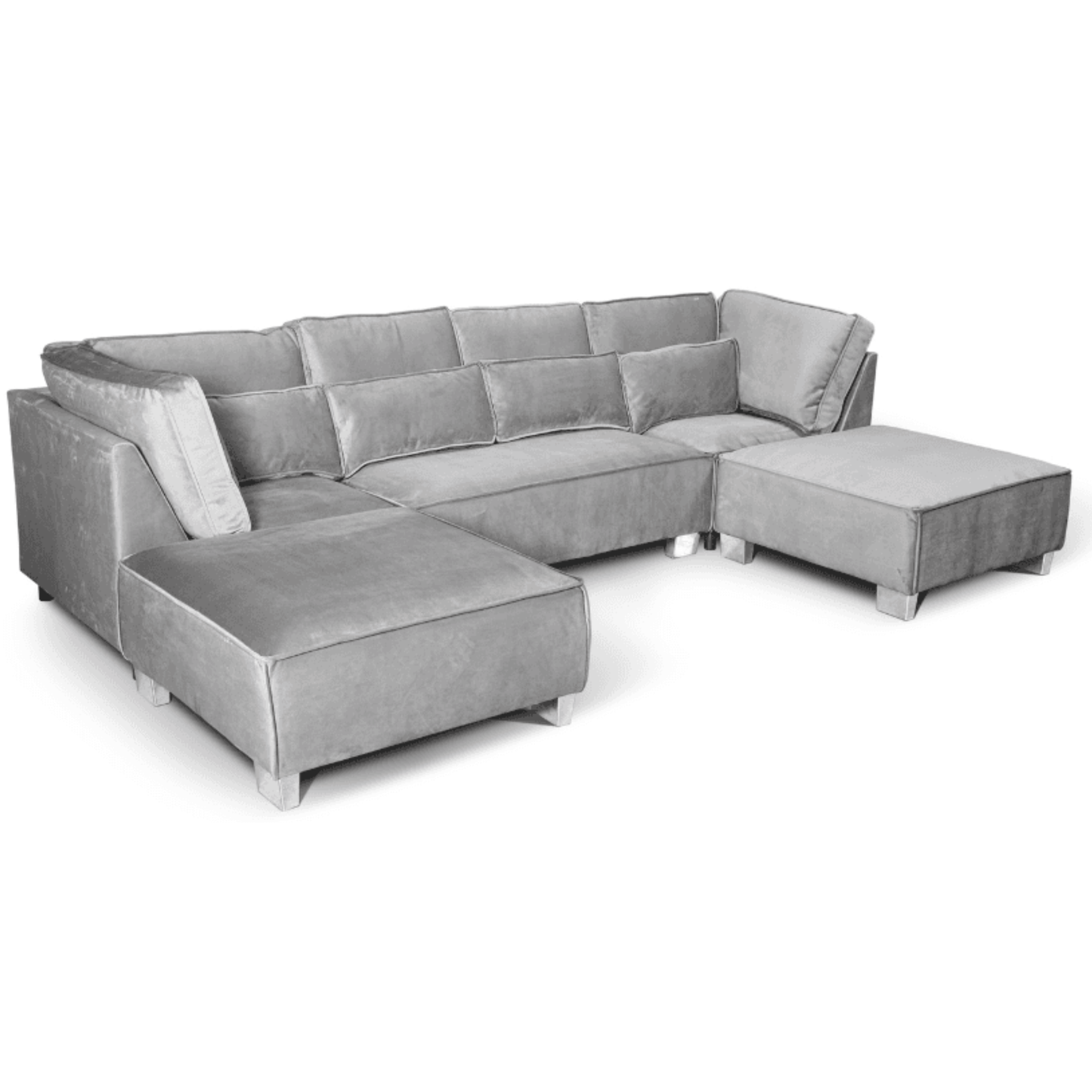 Sloane U Shape Velvet Corner Sofa
