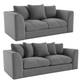 Byron Fabric 3+2 Seater Sofa Set