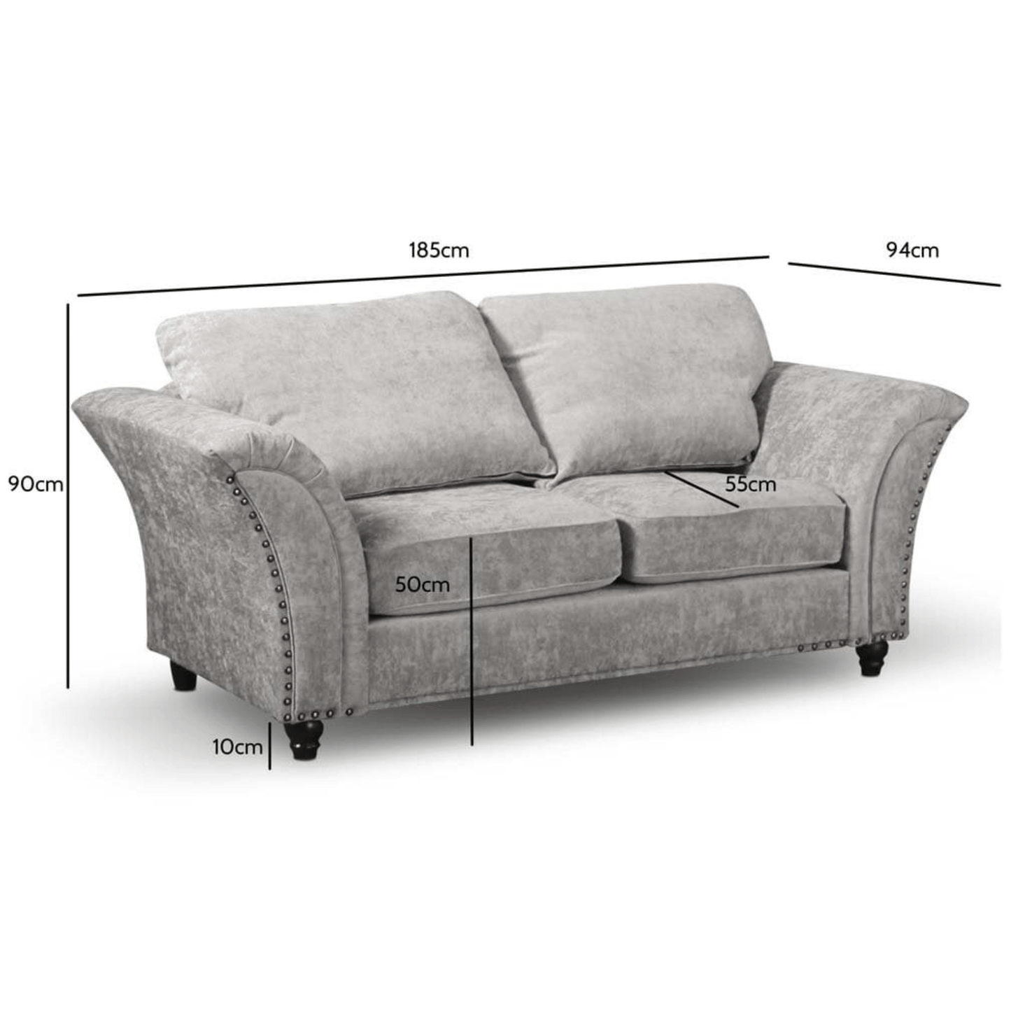 Canterbury Fabric 3+2 Seater Sofa Set