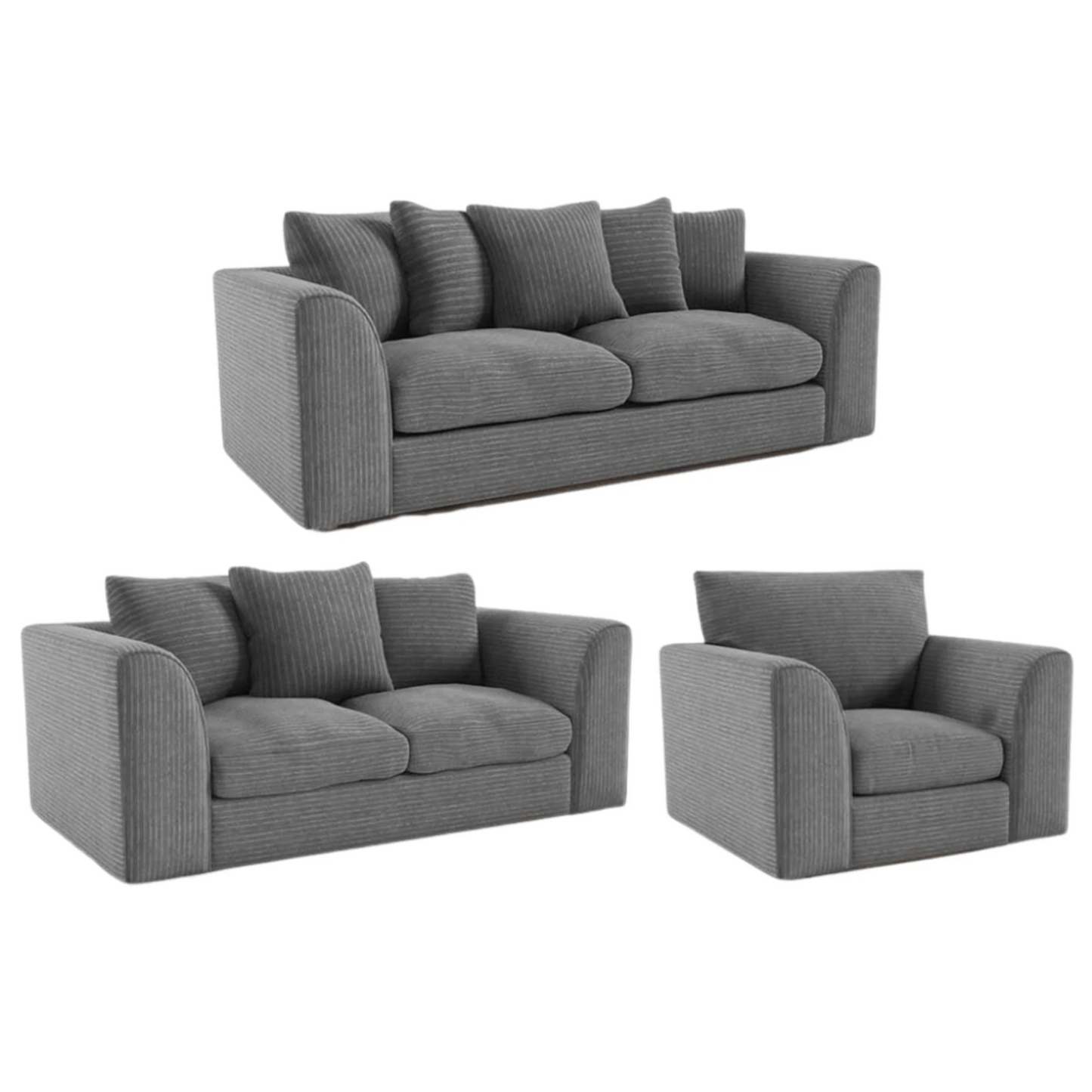 Byron Fabric 3+2+1 Seater Sofa Set