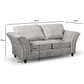 Canterbury Fabric 3+2+1 Seater Sofa Set