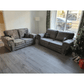 Verona High Back Grey Fabric 3+2 Seater Sofa Set