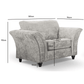 Canterbury Fabric 3+2+1 Seater Sofa Set