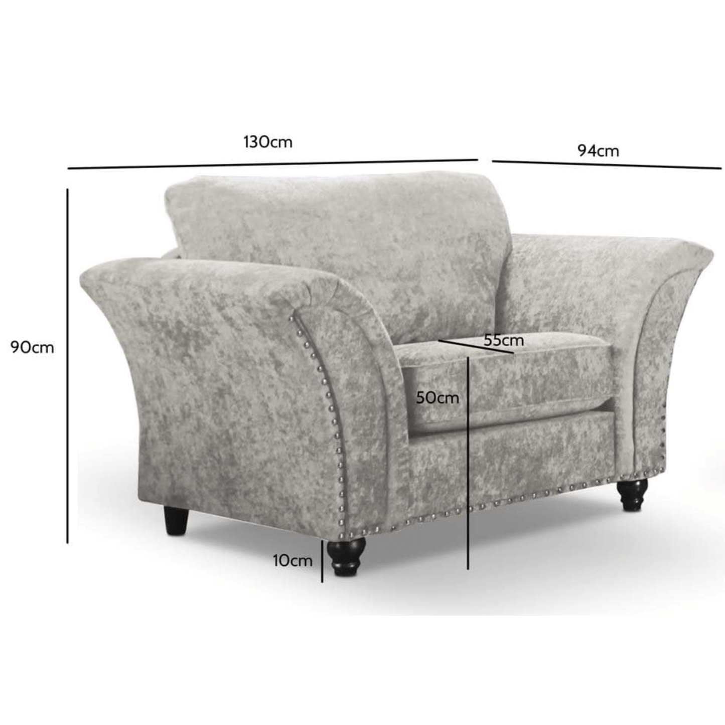 Canterbury Fabric 3+2+1 Seater Sofa Set