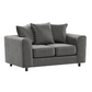 Brooklyn Full Foam Plush Velvet 2 seater