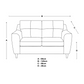 Baxter Tufted Fabric 3+2 Sofa Suite