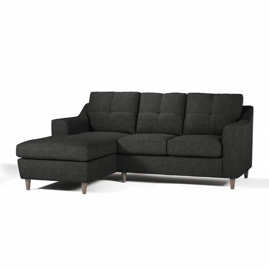 Baxter Fabric L Shaped 3 Seater Corner Sofa With Chaise
